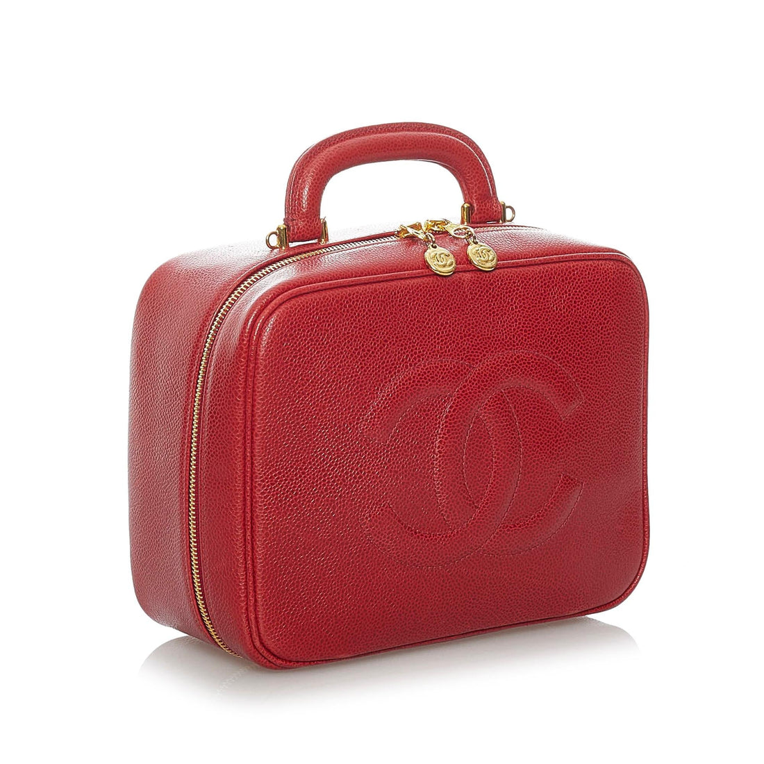 Top Quality Chanel Caviar CC Lunch Box Vanity Case (SHG-PrqR71)