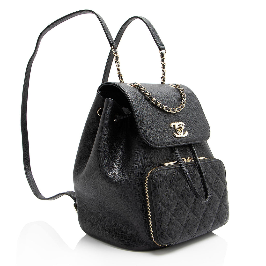 Top Quality Chanel Caviar Leather Business Affinity Backpack (SHF-oTQxcP)
