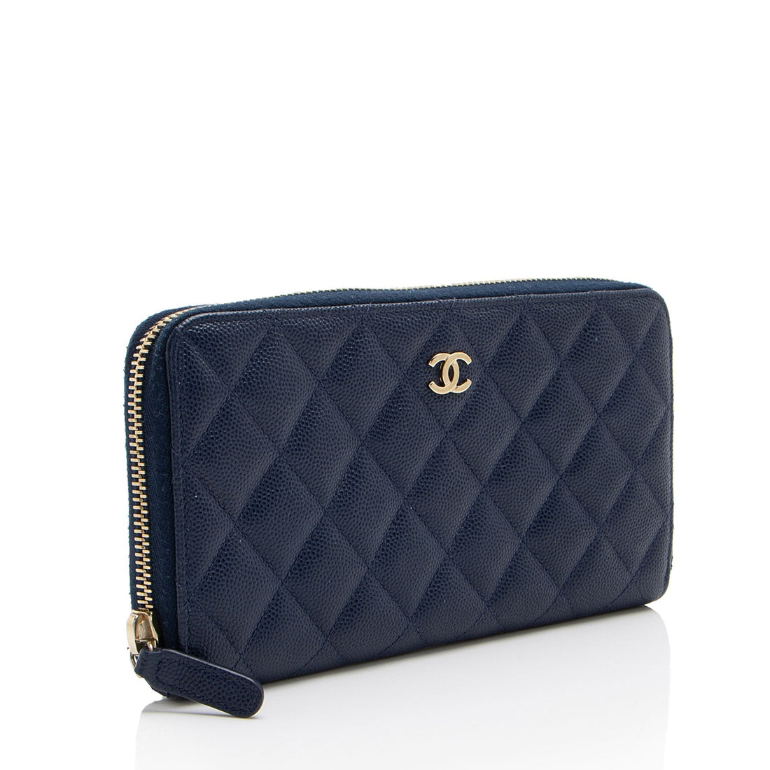 Top Quality Chanel Caviar Leather CC Zip Around Wallet (SHF-dr4Upy)