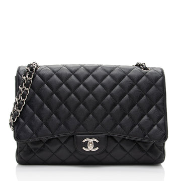 Top Quality Chanel Caviar Leather Classic Maxi Single Flap Bag (SHF-tdUQSa)