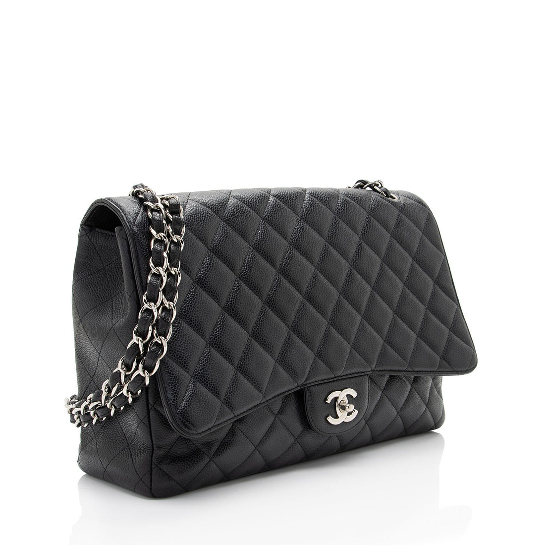 Top Quality Chanel Caviar Leather Classic Maxi Single Flap Bag (SHF-tdUQSa)