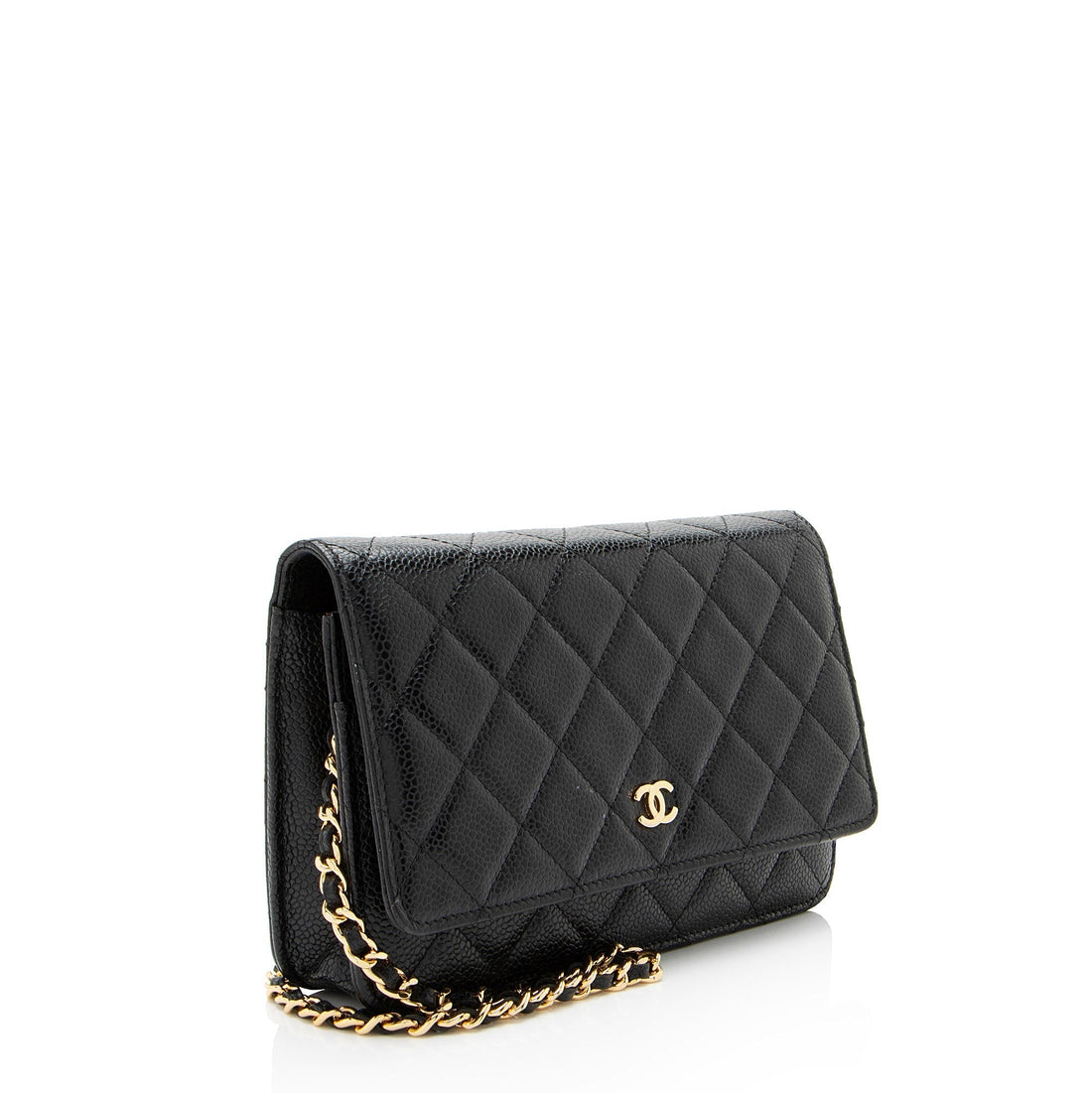 Top Quality Chanel Caviar Leather Classic Wallet on Chain (SHF-MzxmjN)