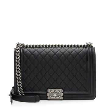 Top Quality Chanel Caviar Leather New Medium Boy Bag (SHF-sKOPaB)