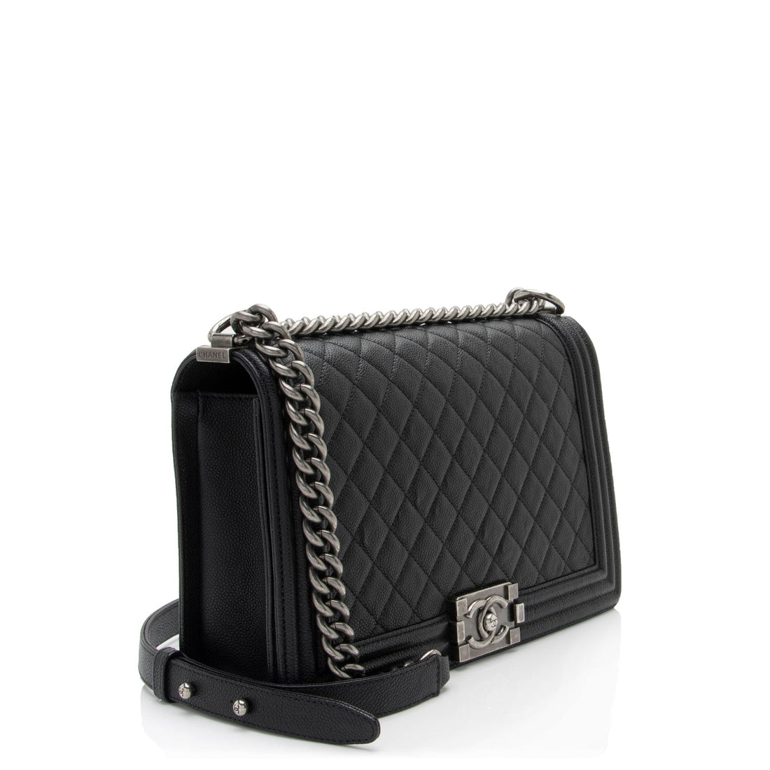 Top Quality Chanel Caviar Leather New Medium Boy Bag (SHF-sKOPaB)