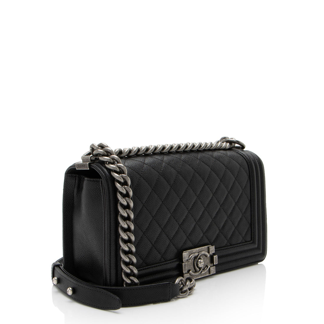 Top Quality Chanel Caviar Leather Old Medium Boy Bag (SHF-wXFTmr)