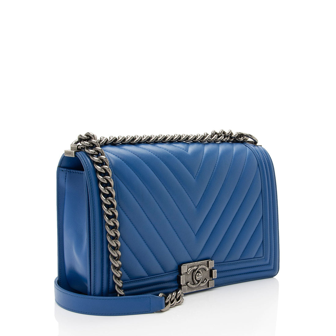 Top Quality Chanel Chevron Lambskin New Medium Boy Bag (SHF-LBsLUP)
