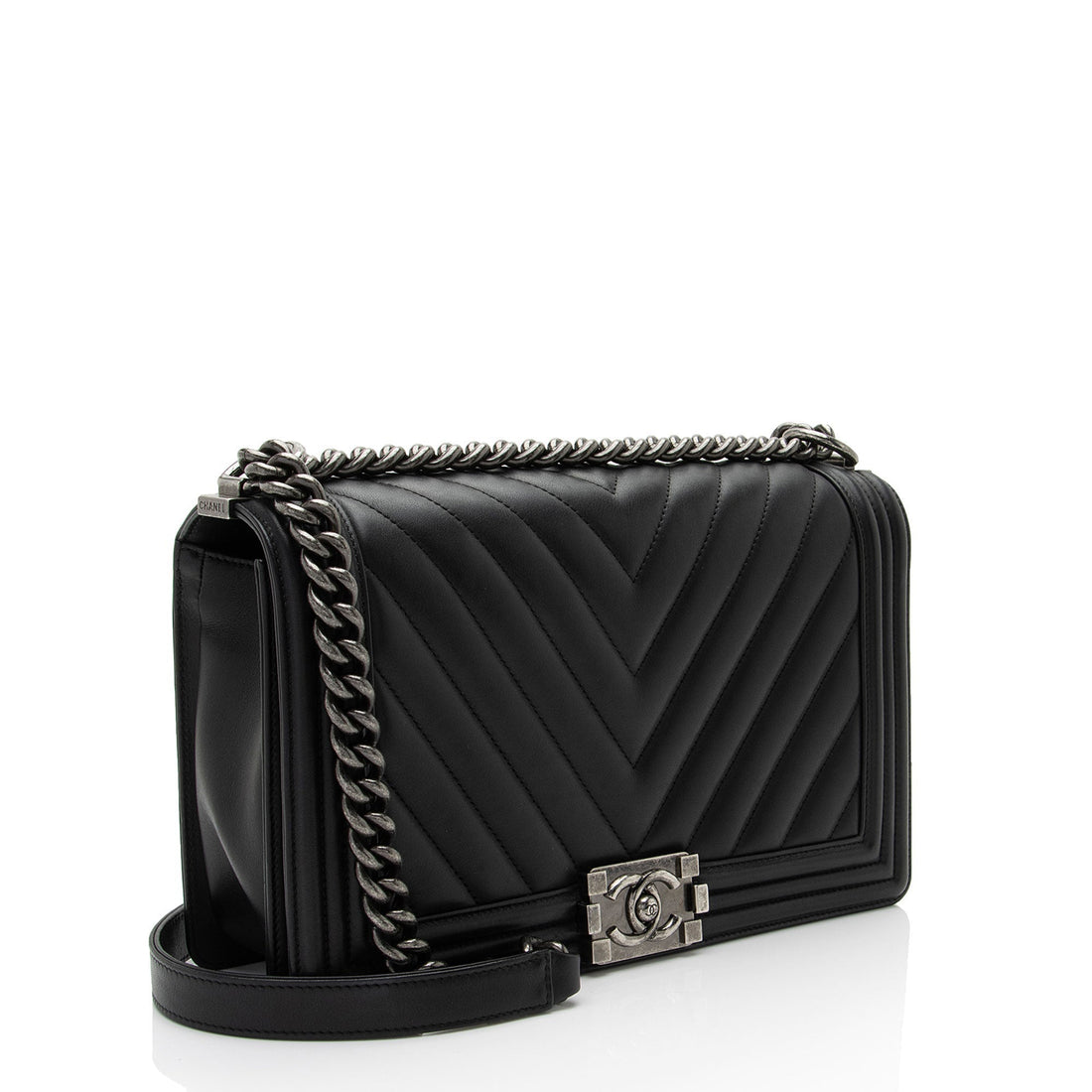 Top Quality Chanel Chevron Lambskin New Medium Boy Bag (SHF-UdQJ6A)