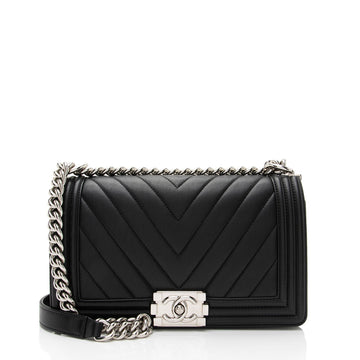 Top Quality Chanel Chevron Lambskin Old Medium Boy Bag (SHF-OmJ6kv)
