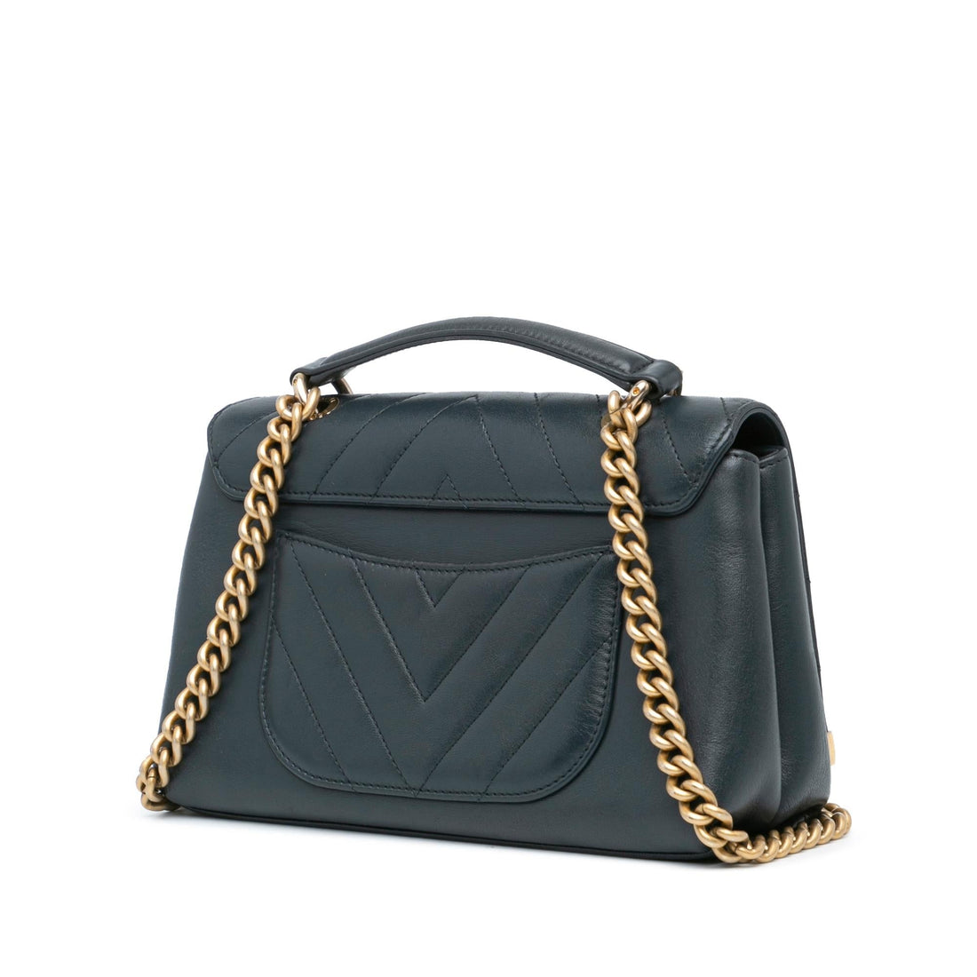 Top Quality Chanel Chevron Sheepskin Stitched Chain Top Handle Flap (SHG-H3vEW0)