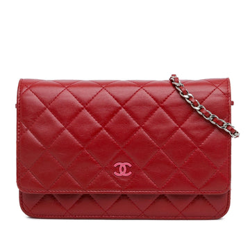 Top Quality Chanel Classic Lambskin Wallet on Chain (SHG-VSwCPj)