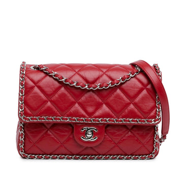 Top Quality Chanel Crumpled Chain All Over Flap (SHG-C9fFMx)
