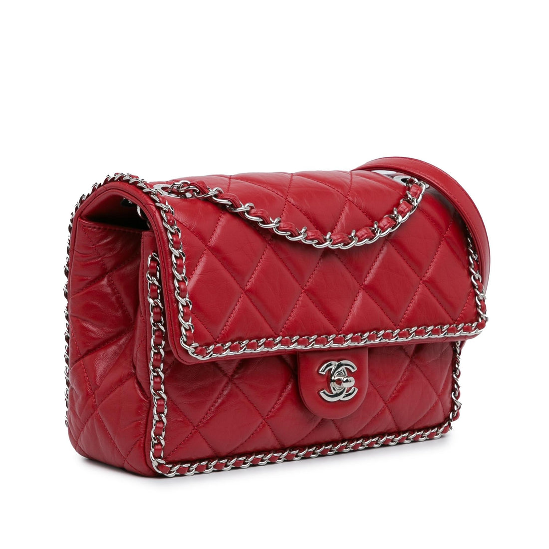 Top Quality Chanel Crumpled Chain All Over Flap (SHG-C9fFMx)