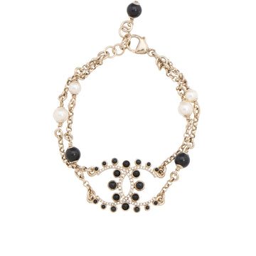 Top Quality Chanel Crystal Pearl CC Bracelet (SHF-I2oyw1)