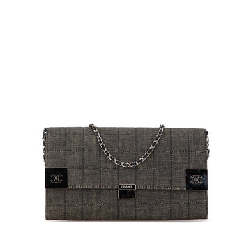 Top Quality Chanel Denim Choco Bar Chain Flap (SHG-rispJa)