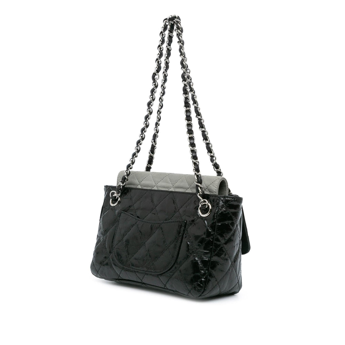Top Quality Chanel Glazed Calfskin Iridescent Portobello Flap (SHG-rglyZs)