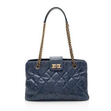 Top Quality Chanel Glazed Calfskin Reissue Small Tote (SHF-NdQ2KU)