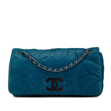 Top Quality Chanel Iridescent Calfskin East West Glint Flap (SHG-CpFGH6)