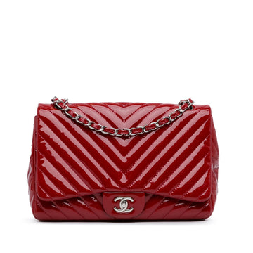 Top Quality Chanel Jumbo Chevron Patent Single Flap (SHG-q2Z09k)