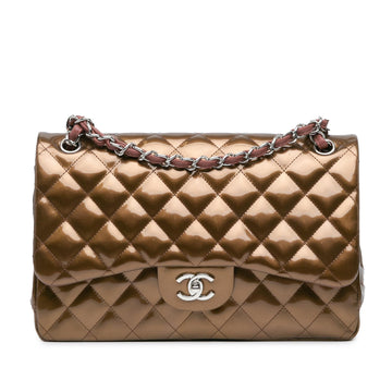 Top Quality Chanel Jumbo Classic Metallic Patent Double Flap (SHG-UYTJJY)