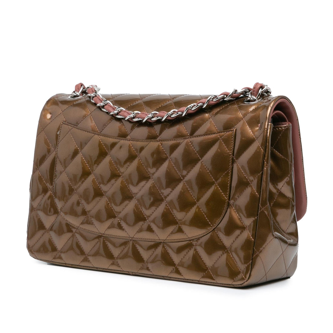 Top Quality Chanel Jumbo Classic Metallic Patent Double Flap (SHG-UYTJJY)