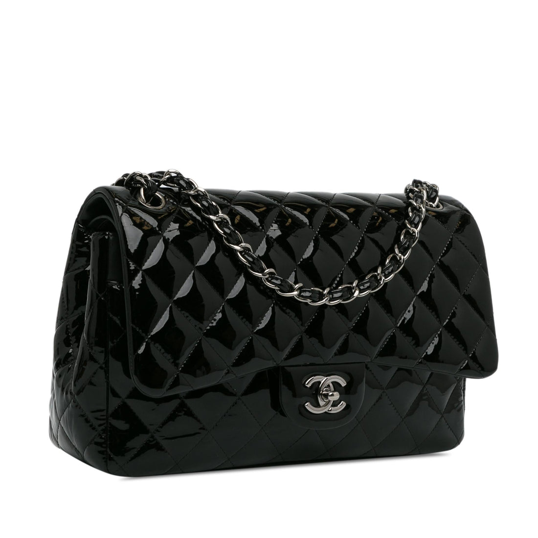 Top Quality Chanel Jumbo Classic Patent Double Flap (SHG-VxoOgX)