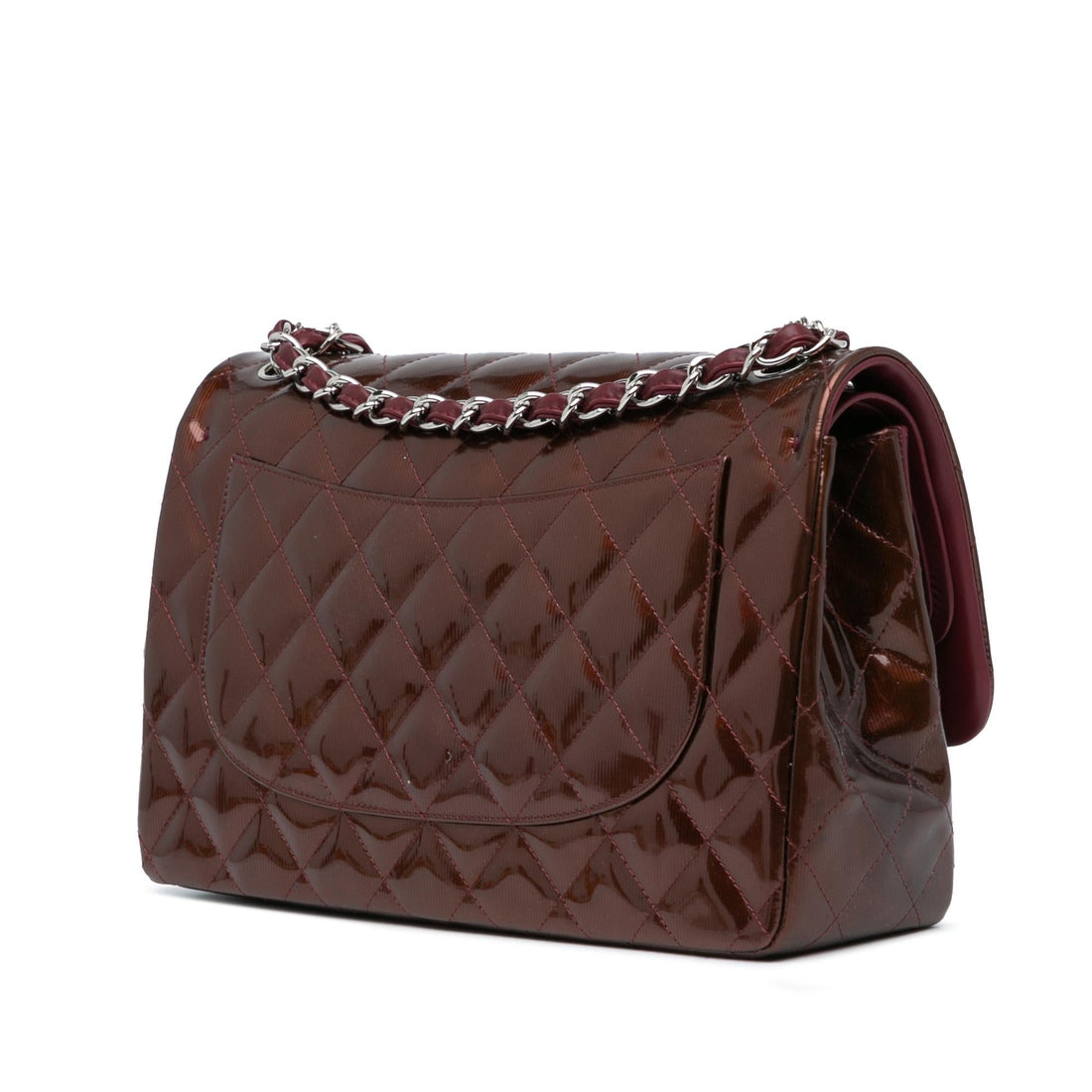 Top Quality Chanel Jumbo Classic Patent Double Flap (SHG-ENM6bZ)
