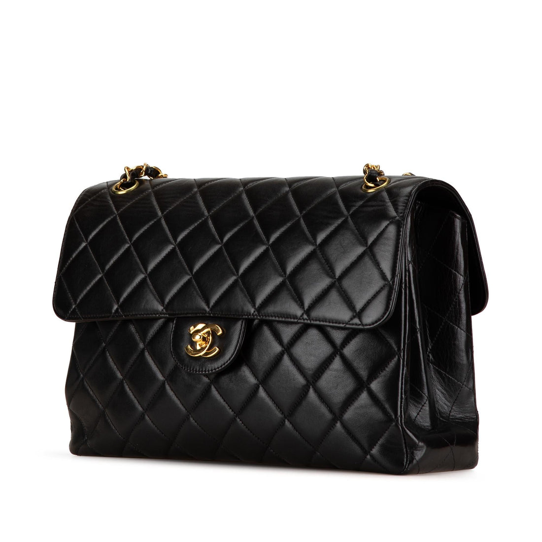 Top Quality Chanel Jumbo Lambskin Double Sided Flap (SHG-DFQlNW)