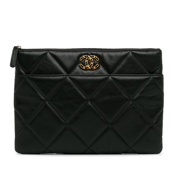 Top Quality Chanel Lambskin 19 Clutch Bag (SHG-iQPavE)