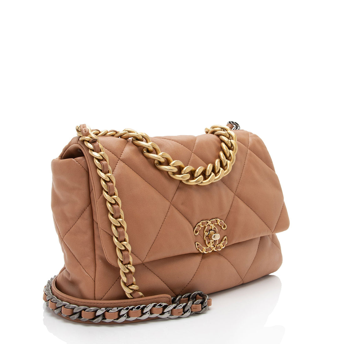 Top Quality Chanel Lambskin 19 Large Flap Shoulder Bag (SHF-4BZeZZ)