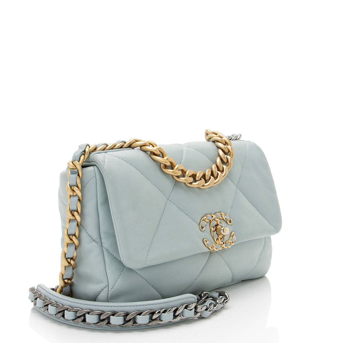 Top Quality Chanel Lambskin 19 Medium Flap Shoulder Bag (SHF-n8SPWw)