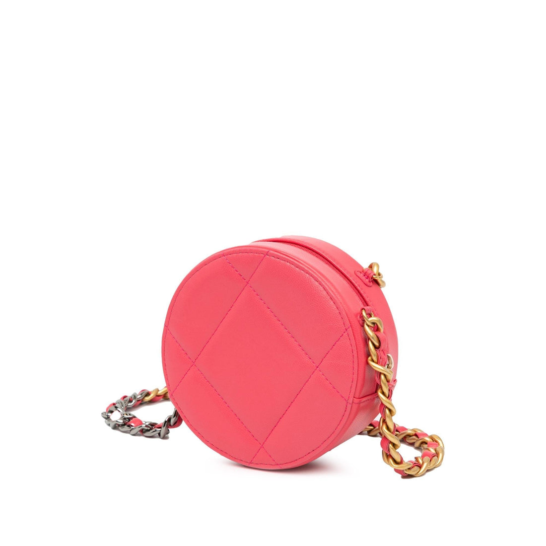 Top Quality Chanel Lambskin 19 Round Clutch with Chain (SHG-lonjpA)