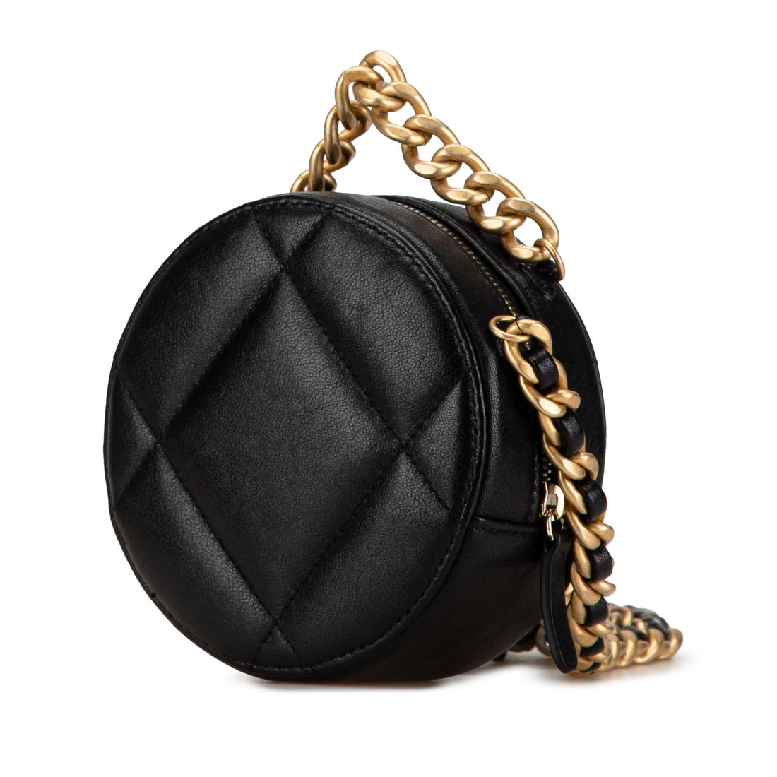 Top Quality Chanel Lambskin 19 Round Clutch with Chain (SHG-SmJ4Sl)