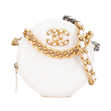 Top Quality Chanel Lambskin 19 Round Clutch with Chain (SHG-LGCSZB)