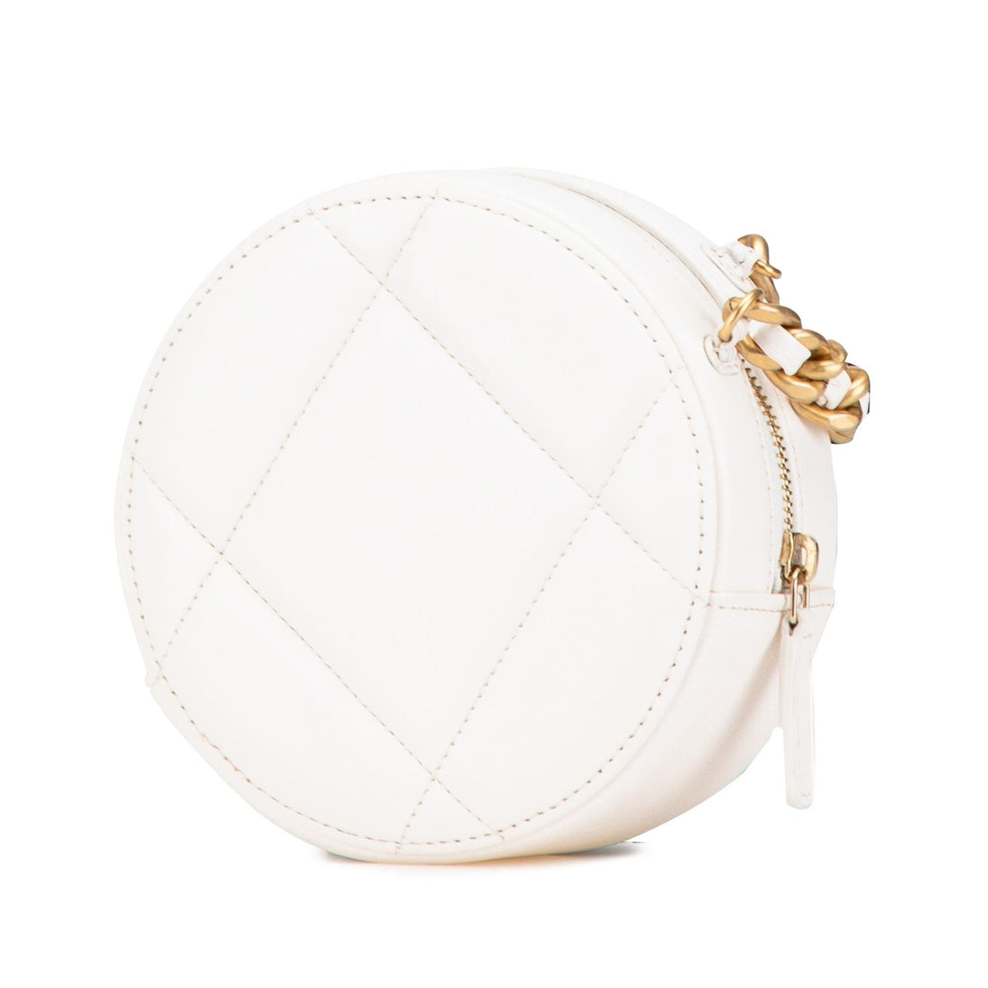 Top Quality Chanel Lambskin 19 Round Clutch with Chain (SHG-LGCSZB)