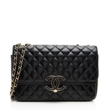 Top Quality Chanel Lambskin CC Chic Medium Flap Bag (SHF-JgVtpv)
