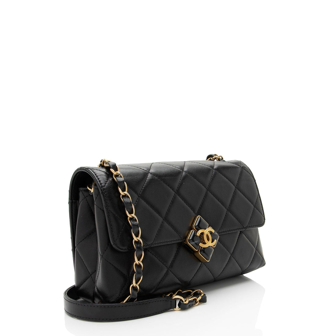 Top Quality Chanel Lambskin CC Gem Chain Flap Bag (SHF-S4jEOz)