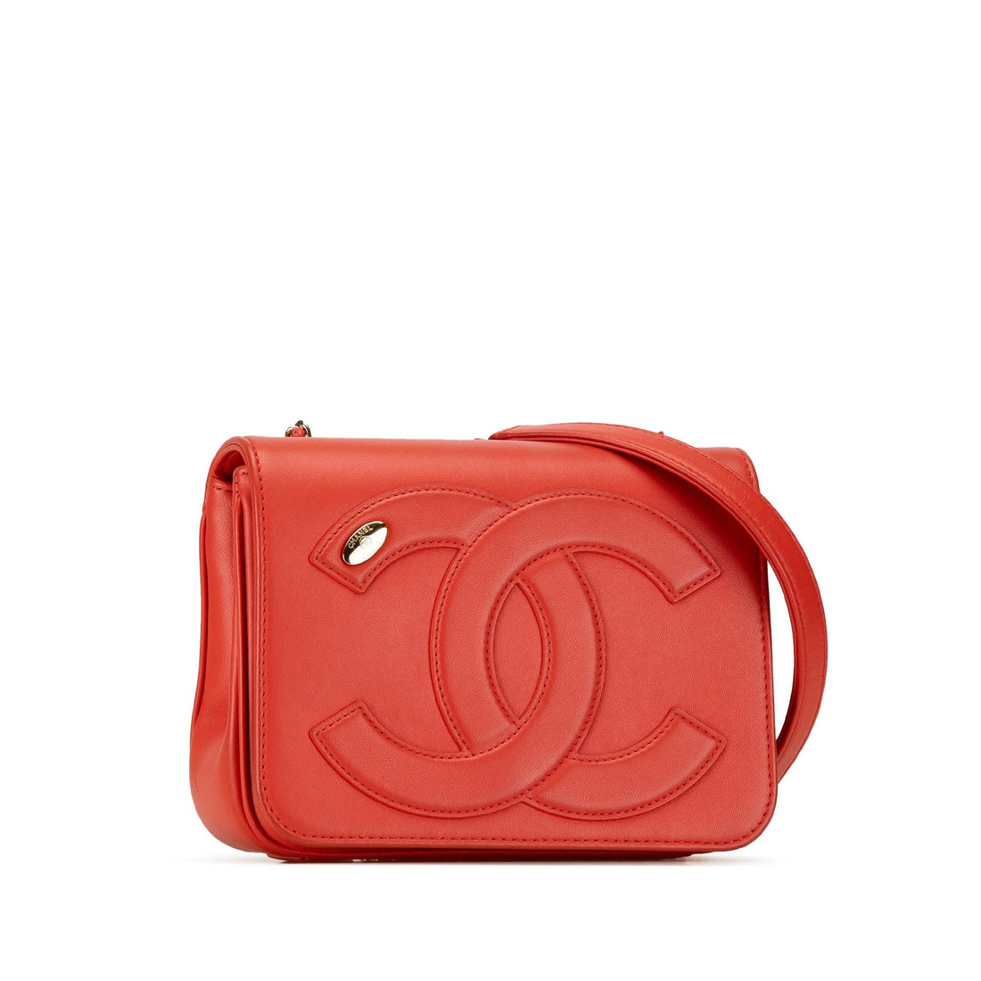 Top Quality Chanel Lambskin CC Mania Flap (SHG-ej9JAn)