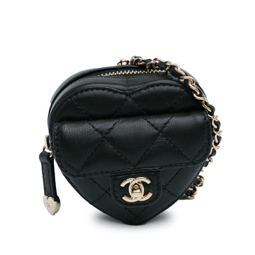 Top Quality Chanel Lambskin CC in Love Heart Necklace Bag (SHG-lbzzG9)
