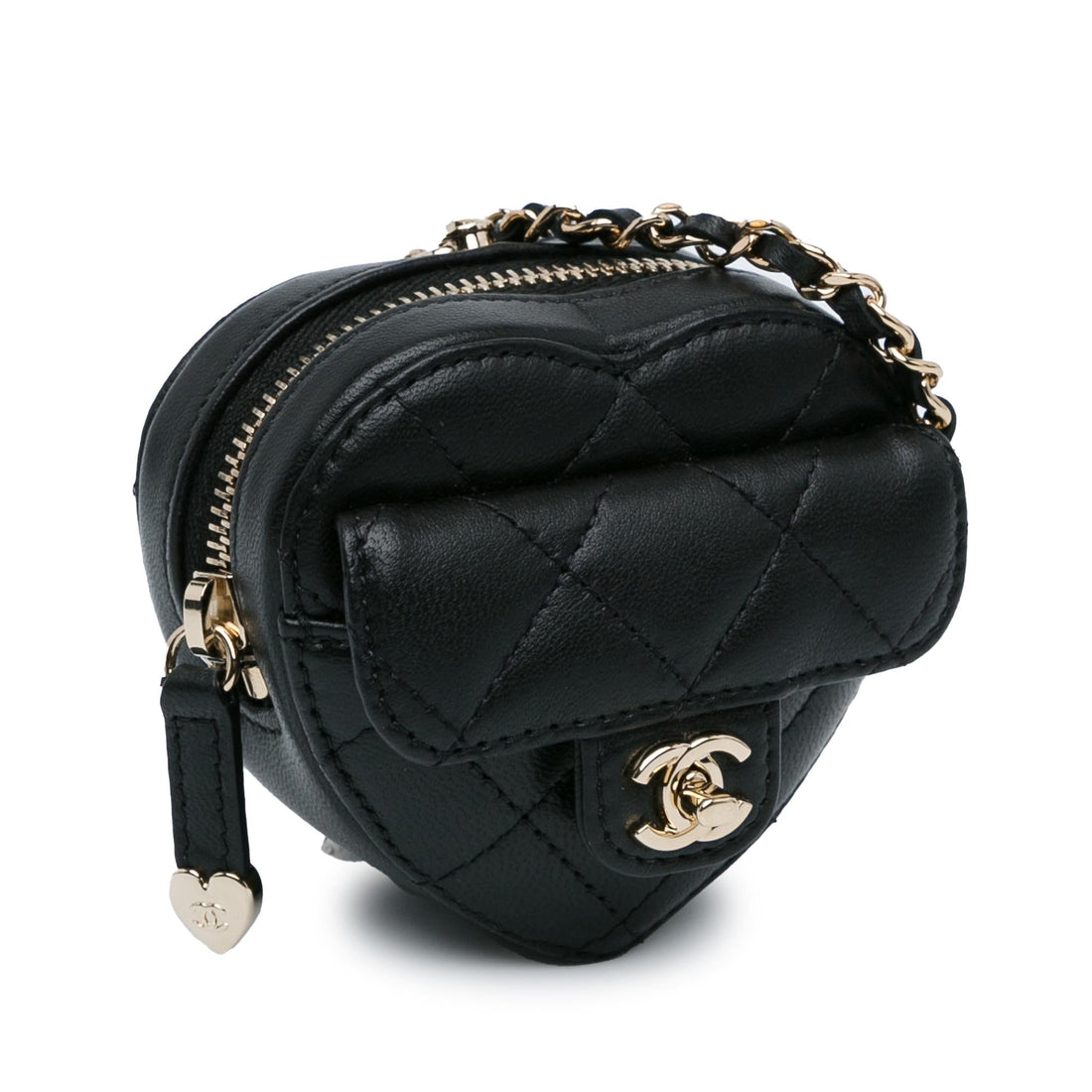Top Quality Chanel Lambskin CC in Love Heart Necklace Bag (SHG-lbzzG9)