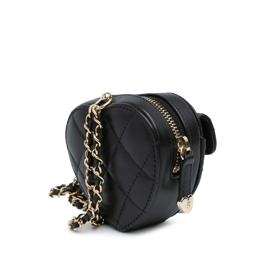Top Quality Chanel Lambskin CC in Love Heart Necklace Bag (SHG-rraSBR)