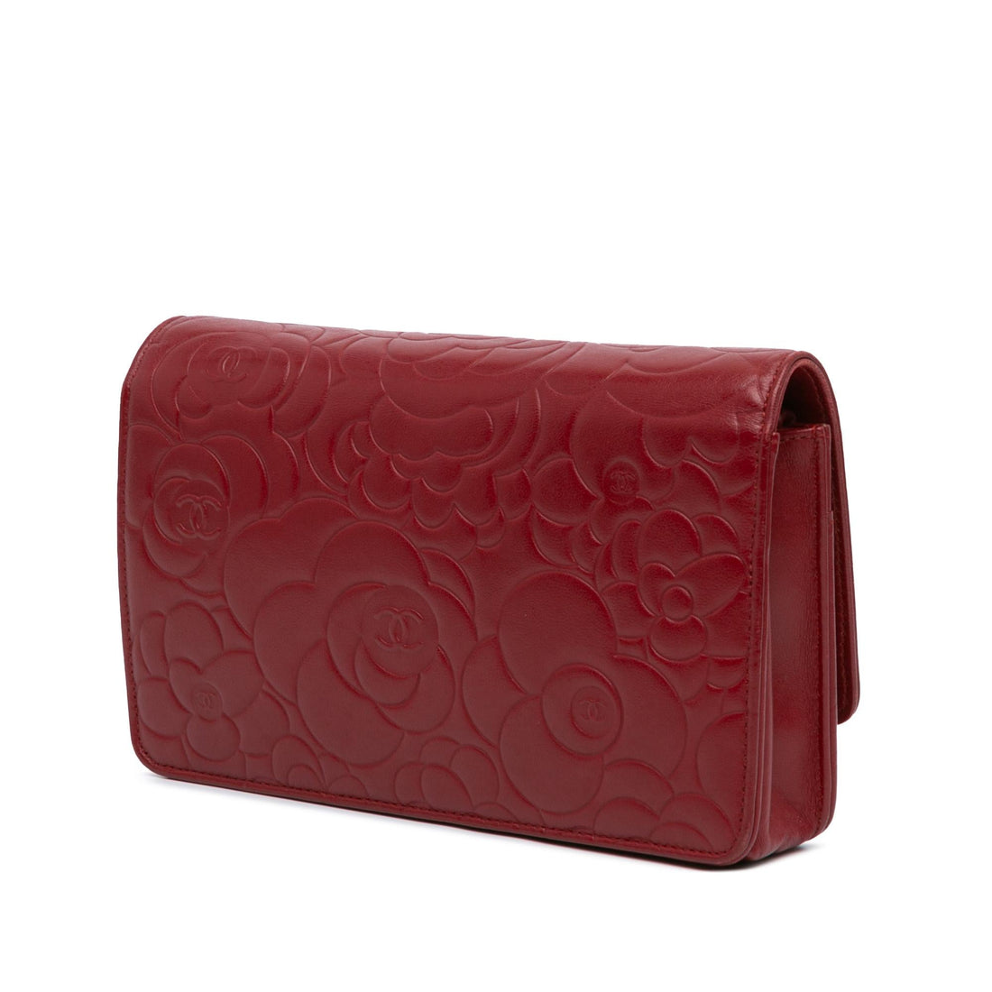Top Quality Chanel Lambskin Camellia Wallet On Chain (SHG-XAX1xo)
