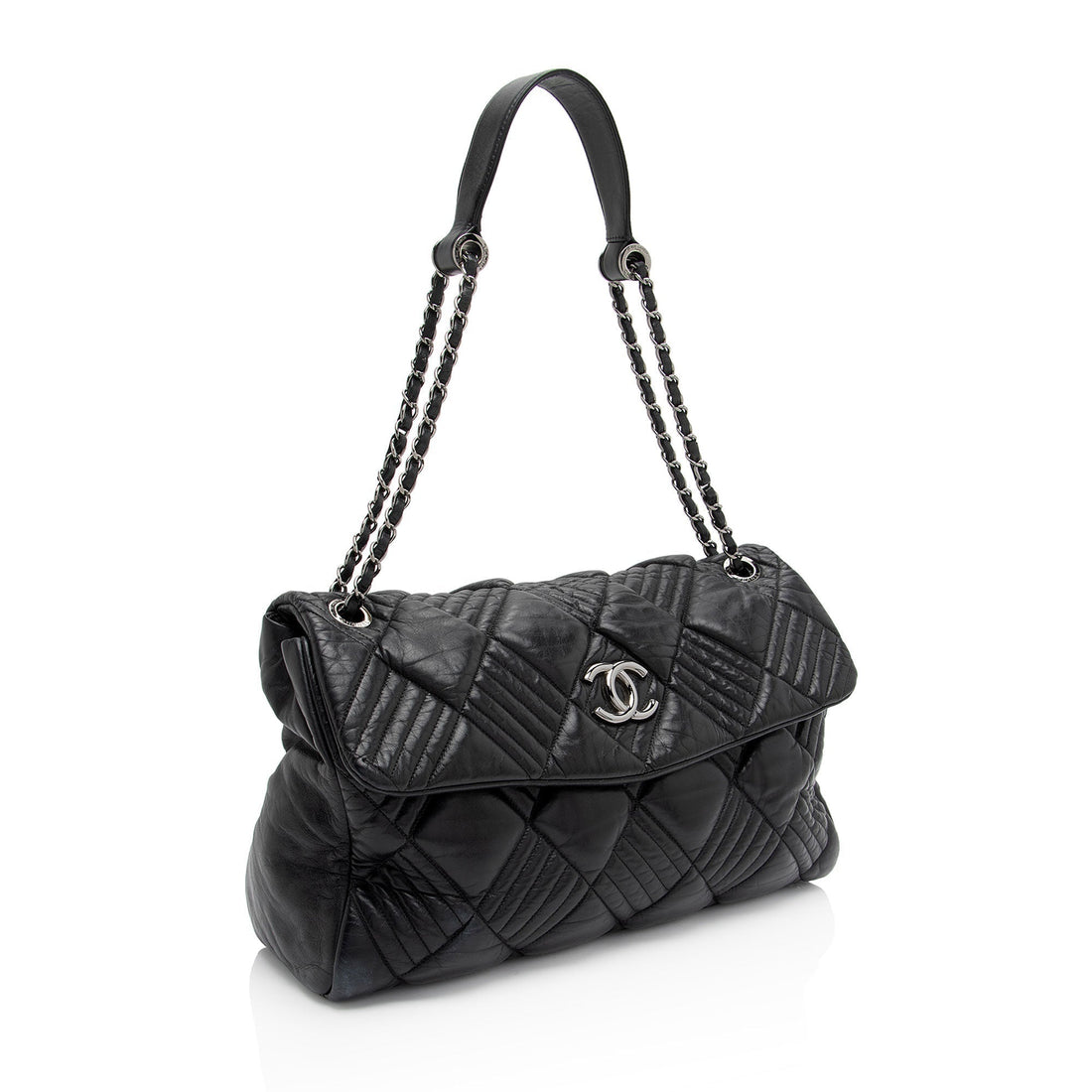 Top Quality Chanel Lambskin In and Out Maxi Flap Bag (SHF-A4kgjG)