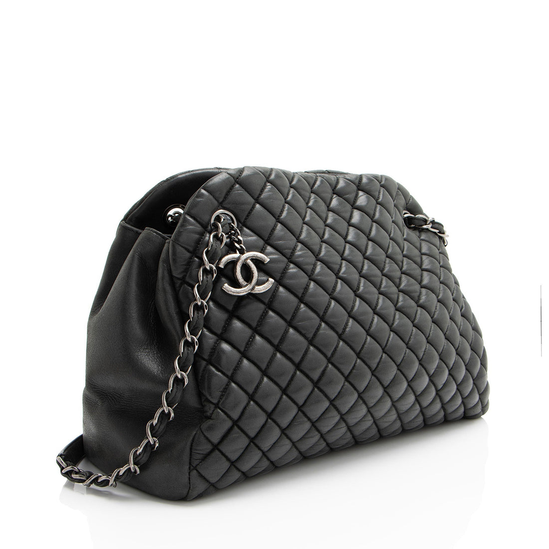 Top Quality Chanel Lambskin Just Mademoiselle Large Bowler Bag (SHF-6pAwMm)