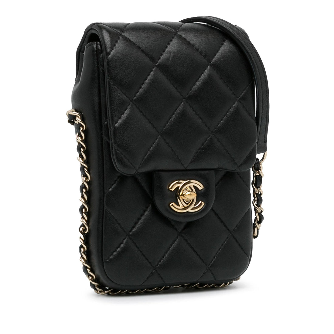 Top Quality Chanel Lambskin My Precious Phone Case Flap (SHG-2d8hdV)