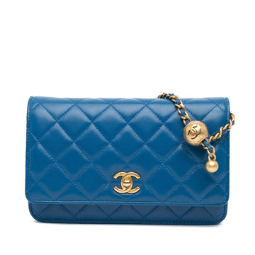 Top Quality Chanel Lambskin Pearl Crush Wallet On Chain (SHG-NsN0EO)