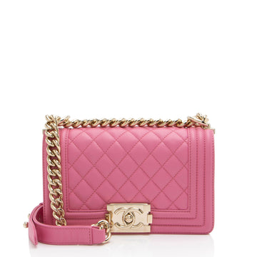 Top Quality Chanel Lambskin Small Boy Bag (SHF-YVR0YX)