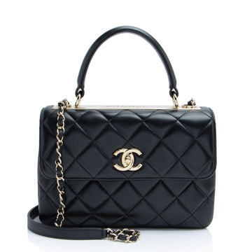 Top Quality Chanel Lambskin Trendy CC Small Top Handle (SHF-bwU9bk)