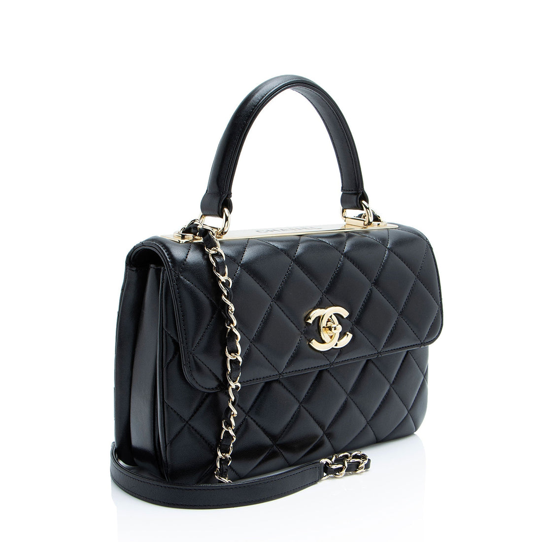 Top Quality Chanel Lambskin Trendy CC Small Top Handle (SHF-bwU9bk)