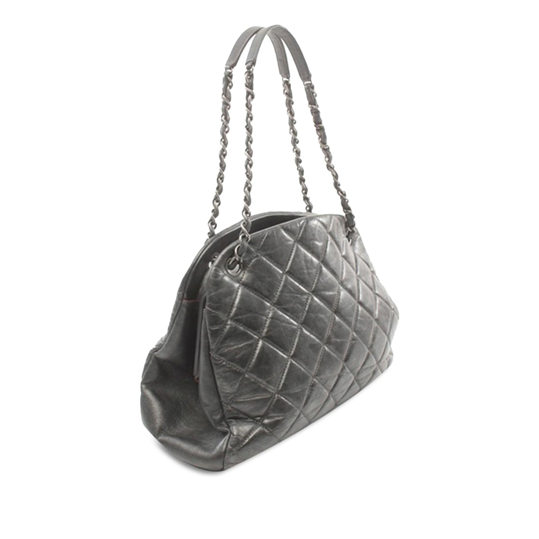 Top Quality Chanel Large Aged Calfskin Just Mademoiselle Bowling Bag (SHG-gDNFoT)