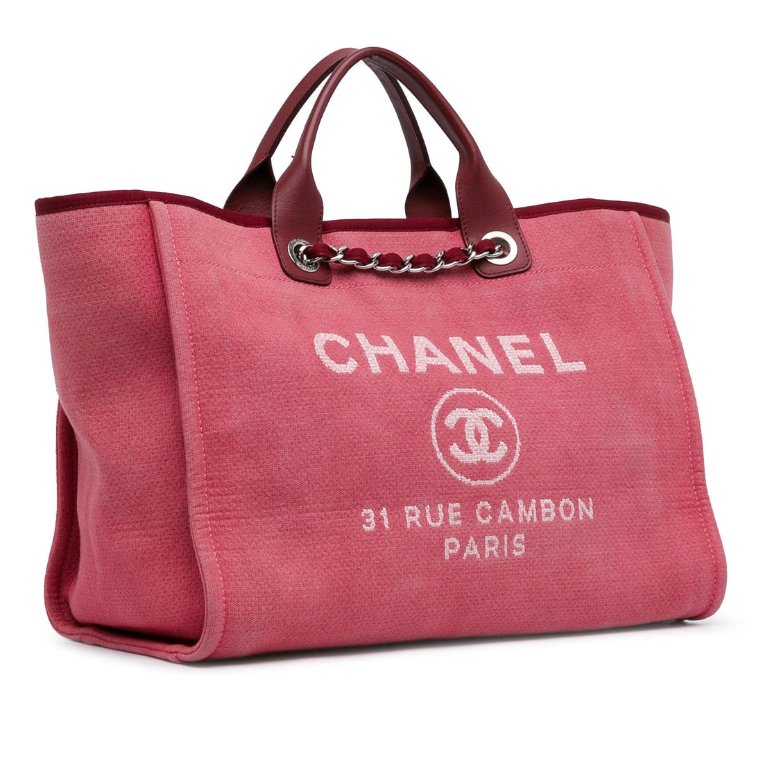 Top Quality Chanel Large Canvas Deauville Tote (SHG-OpY8VZ)